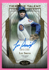 2022 TOPPS TIER ONE TALENT LEE SMITH AUTOGRAPH #ED /125 HOF CHICAGO CUBS