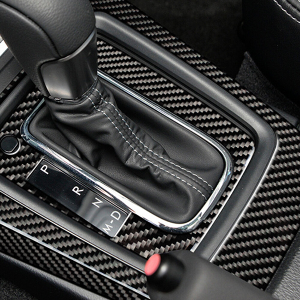 Red Carbon Fiber Shift Knob Lever Frame Trim Sticker Fits 13-18 Subaru Forester Red Carbon Fiber Shift Knob Lever Frame Trim Sticker Fits 13-18 Subaru Forester
