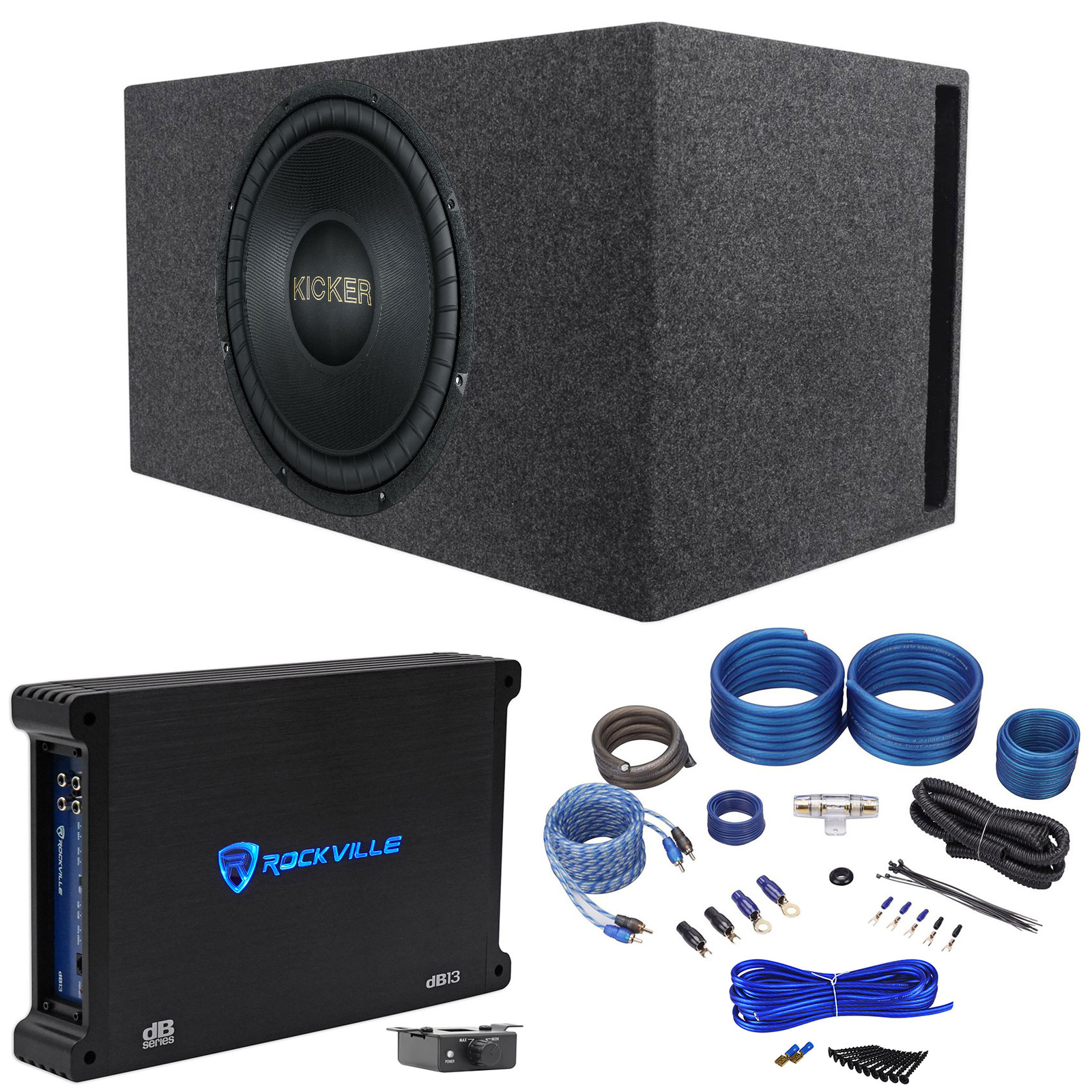 Автомобильный сабвуфер Kicker 50GOLD154 Limited Edition Gold Comp мощностью 800 Вт мощностью 15 Вт Вентилируемая коробка Усилитель 67390₽