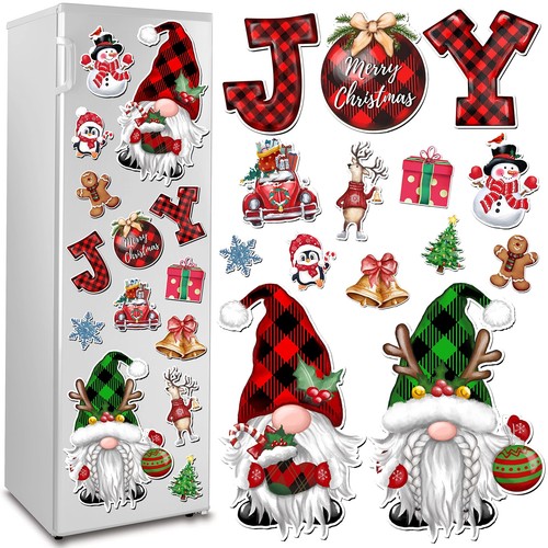 14Pcs Christmas Refrigerator Magnets Fridge Garage Door Car Decals Magnets