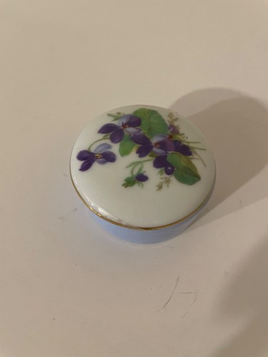 Limoges France Trinket Box - Floral Design