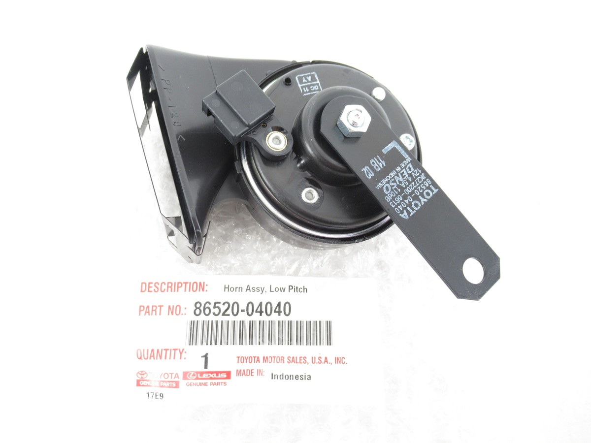 Genuine OEM Toyota 86520-04040 Low Note Horn Assy 2005-16