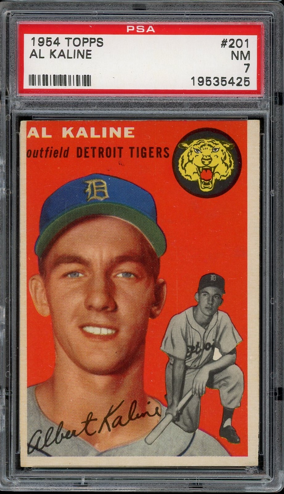 1954 Topps Baseball #201 Al Kaline PSA 7