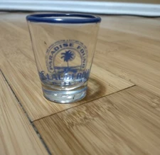Paradise Found FT Lauderdale Shot Glass Blue