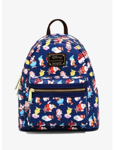 Loungefly Disney Snow White and the Seven Dwarfs Allover Print Mini Backpack