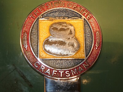 CRAFTSMAN AUTOMOBILE CAR CLUB ABZEICHEN SAMMLERSTÜCK STOßSTANGE MOTIFF OLDTIMER 