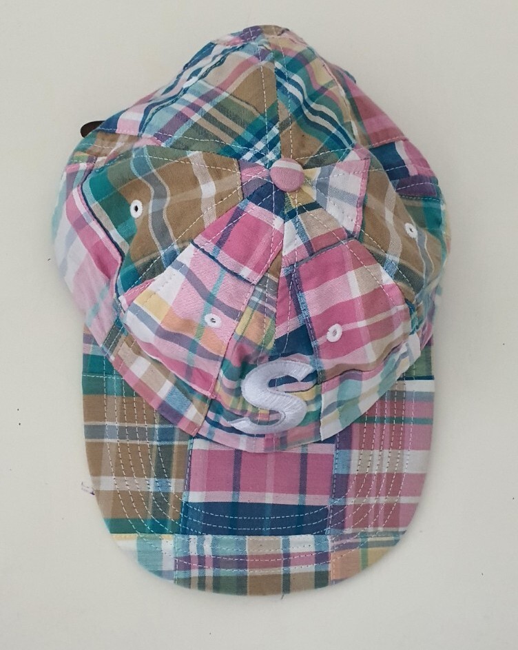 帽子 Supreme Patchwork Madras S Logo 6-Panel Supreme Hat Patchwork Madras S Logo 6-Panel Navy Plaid