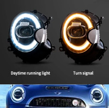 R58 MINI Cooper S JCW 2006 - 2010 LED Halo DRL Headlights RHD Pre LCI