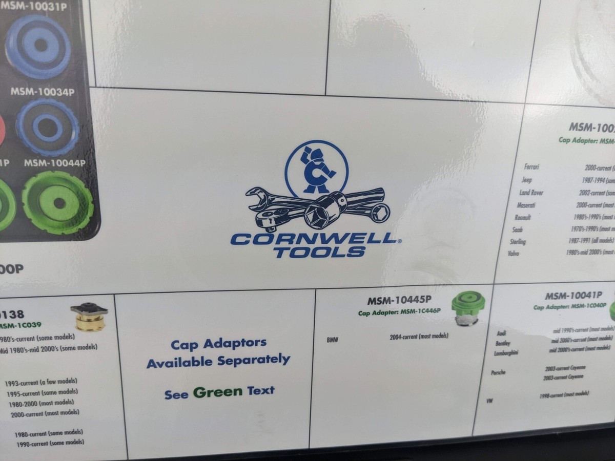 az670 CORNWELL TOOLS CASE FOR MSM14000P Cooling System Pressure