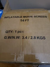 HuaKastro 14 Feet Inflatable Projector Screen Indoor Outdoor