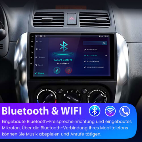 Für Suzuki SX4 Fiat Sedici 6+128GB 9'' Autoradio GPS RDS WIFI BT USB CarPlay SWC - Bild 7 von 13