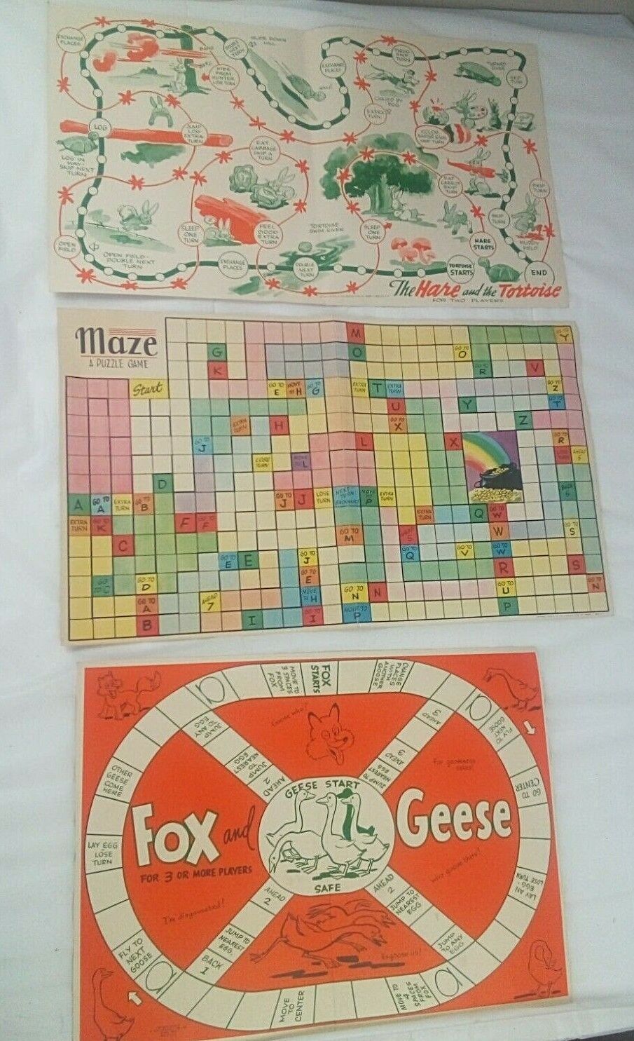 1954 BIG GAME BOX, 12 Board Game,by Howard Boughner Complete MINT Condition