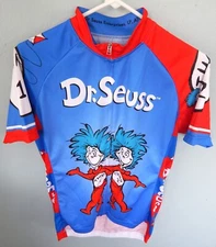 Men's Dr. Seuss Thing 1 & Thing 2 Cycling Jersey, PDX Retro, Size Medium, Unisex