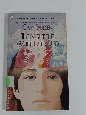the Night The White Deer Died by gary Paulsen 1991 paperback fiction novel