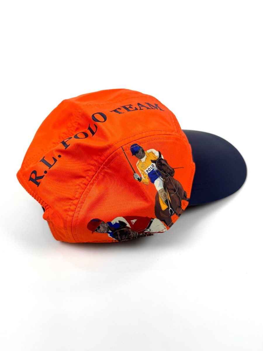 Nwt Polo Sport Red/Yellow Cycling Long Bill Hat | Unique Style