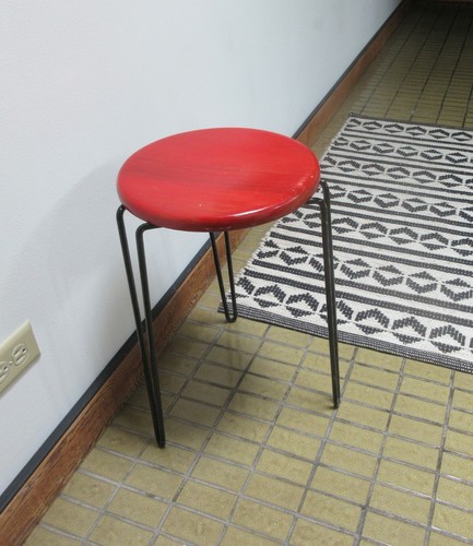 Mid-Century Vintage Florence Knoll #75 style stool side table - Picture 4 of 9
