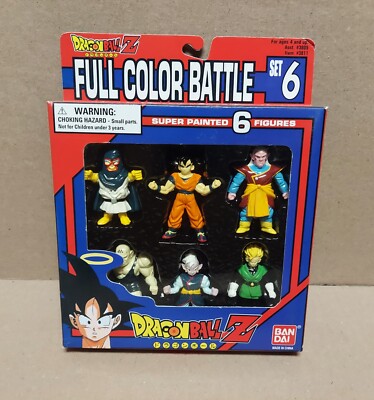 Dragon Ball Z Full Color Battle Set 6 New 6 Figures Bandai