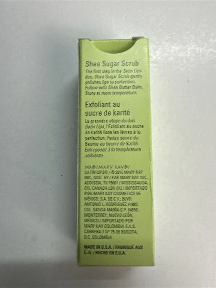 Exfoliante Mary Kay Satin Lips té blanco y cítricos satinados labios azúcar de karité 3 oz nuevo en caja Foto 4 de 4