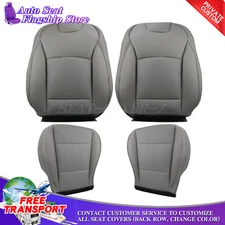 Fits 2015-2019 Subaru Outback Gray Driver Passenger Perforated Seat Covers