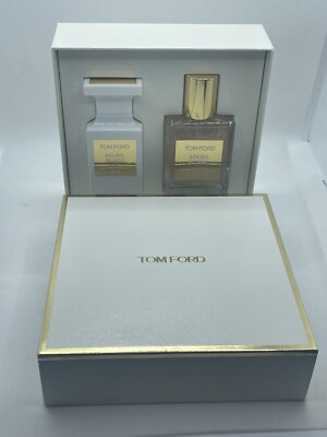 Tom Ford Private Blend Soleil Blanc Parfum and Shimemering Body Oil -  Gift Set