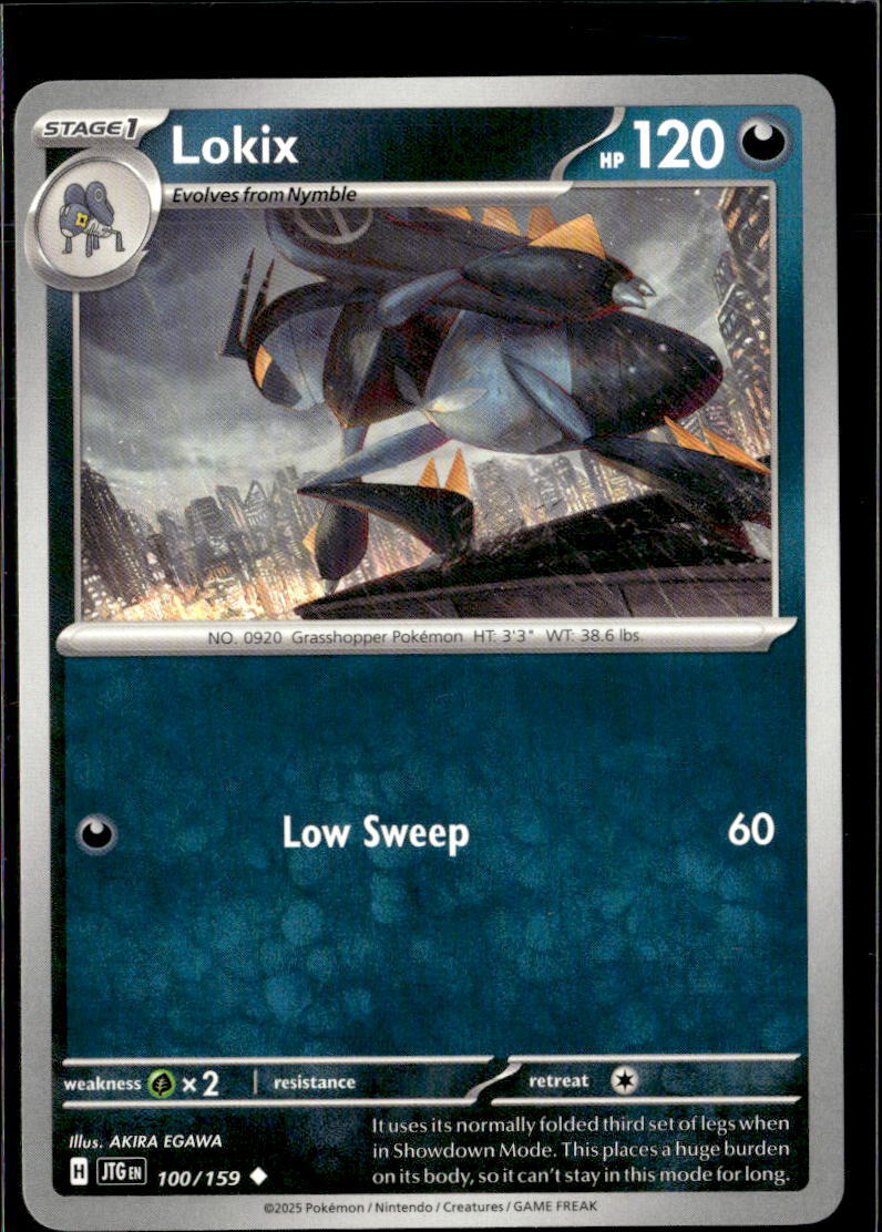 Pokemon Lokix 100/159 Journey Together Non Holo Uncommon 5 Card Lot