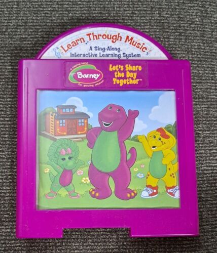 Fisher Price Learn Through Music Barney Let's Share the Day Together Cartridge - Zdjęcie 1 z 2