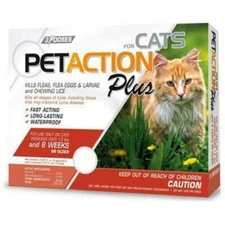 Pet Action Plus Flea and Tick Treatment for Cats