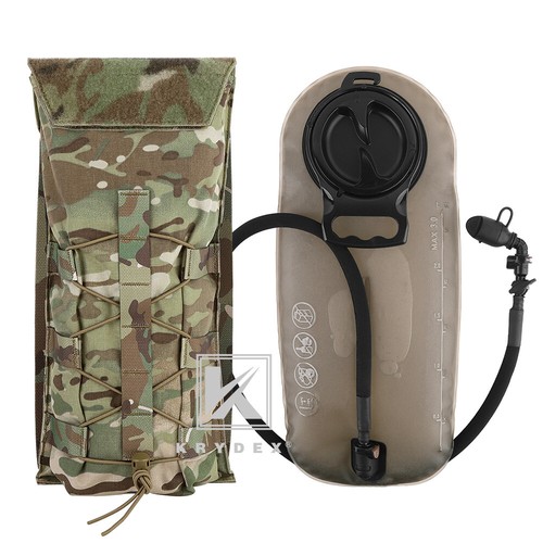 KRYDEX 3L Water Bladder Tactical Hydration Carrier MOLLE Pack Panel for Vest - Picture 10 of 28