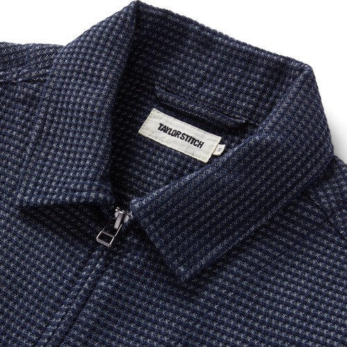 Taylor Stitch The Cavern Jacket in Navy Dobby Grid Mens SMALL 38 MSRP $188 NWT - Picture 3 of 17