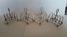 Quatre Argent Goldsmiths & Silversmiths Toast Rack Poinçon 1934 Jubilé Timbre