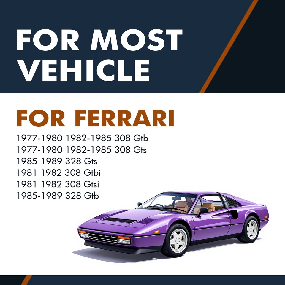 Par de 2 soportes de elevación del capó delantero para Ferrari 328 Gts 1985-1989 Foto 2 de 4