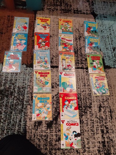Walt Disney Gladstone Digests Lot of 18 books NEAR MINT 1987 5" x 7.5"