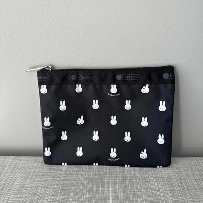 Lesportsac Black Miffy 1zipper Pouch NWOT
