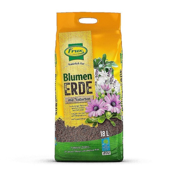Frux Blumenerde Mit Naturton 18L Pflanzerde Gartenerde Pflanzenerde-image