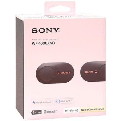PARTS UNTESTED!. Sony WF-1000XM3 Noise-Cancel In-Ear Earphones Black NO RETURNS!