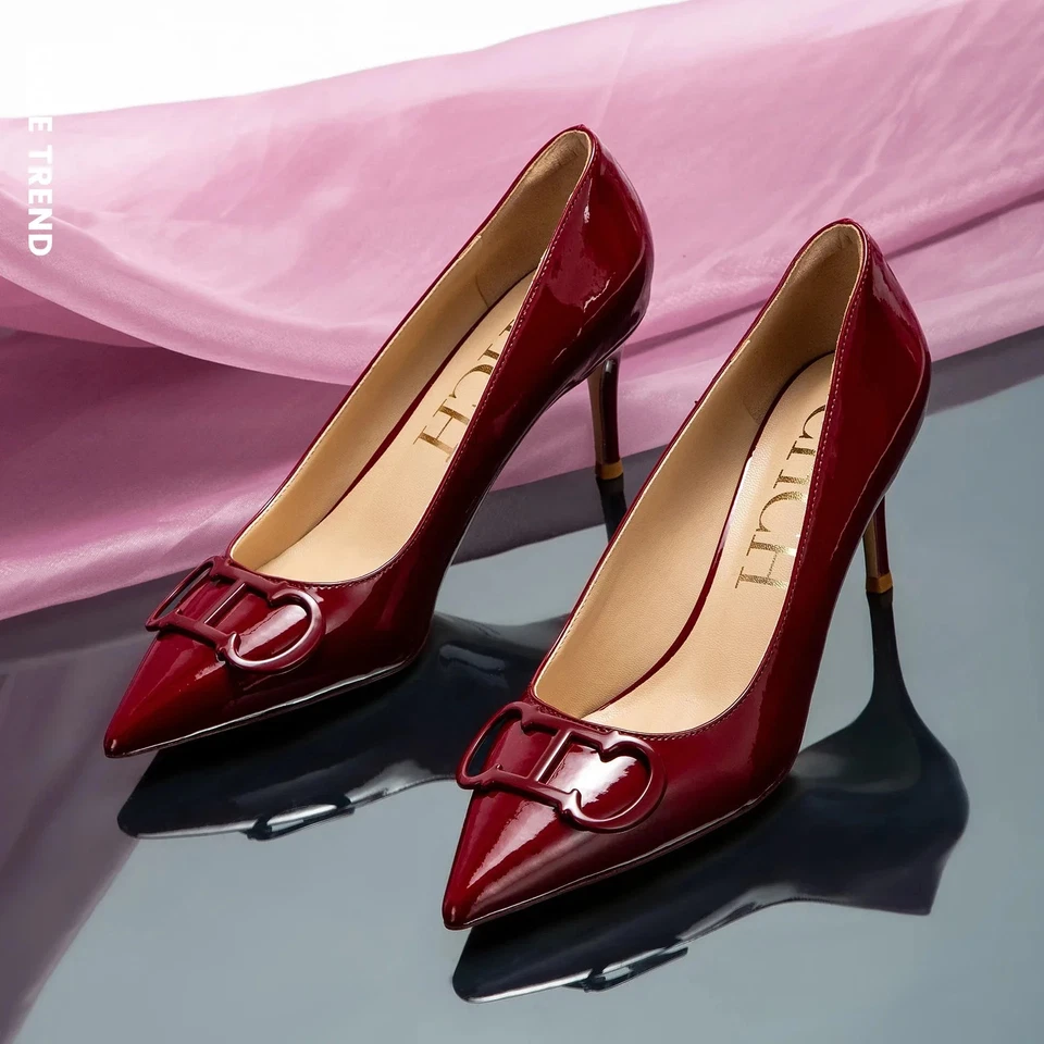 CH New Lacquer Leather Business/Formal High Heels Shoes - Image 2 of 4