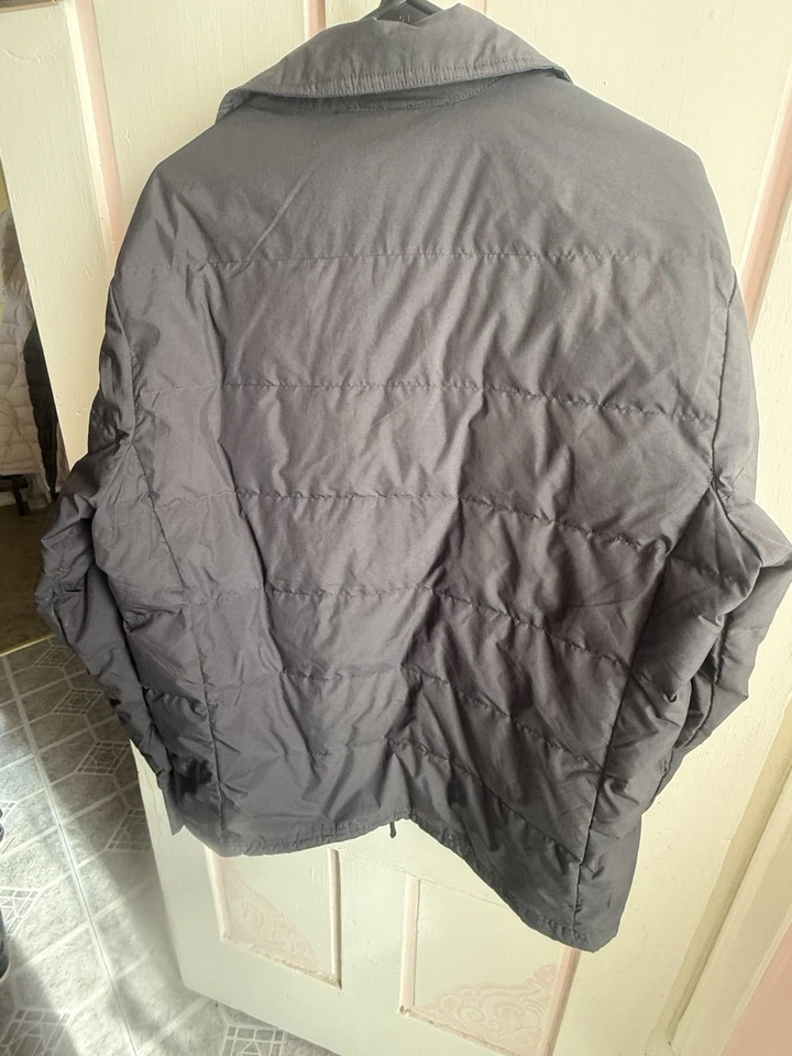 32 Degrees Heat Para Hombres M Camisa Puffer Negra Chaqueta Cremallera Completa Cierre a Presión Foto 3 de 3