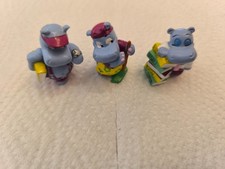 3 Figurines Happy Hippos Compagny 1994 Ferrero