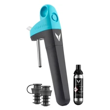 Coravin Pivot - Wine Preservation System and Aerator - Teal - Includes Argon Gas