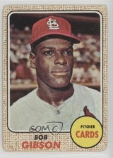 1968 Topps Bob Gibson #100 HOF 0b2
