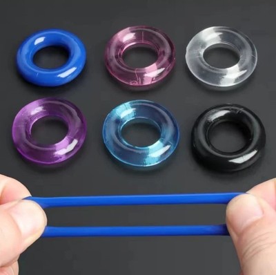 6er Set Silikon Penisringe Hodenring Cockring Stark dehnbar