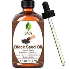 Cold Pressed Black Seed Oil 4 Fl Oz for Skin Hair Care  Massages