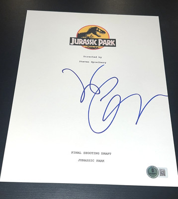 JEFF GOLDLBLUM SIGNED AUTOGRAPH MOVIE SCRIPT JURASSIC PARK BECKETT BAS COA X5