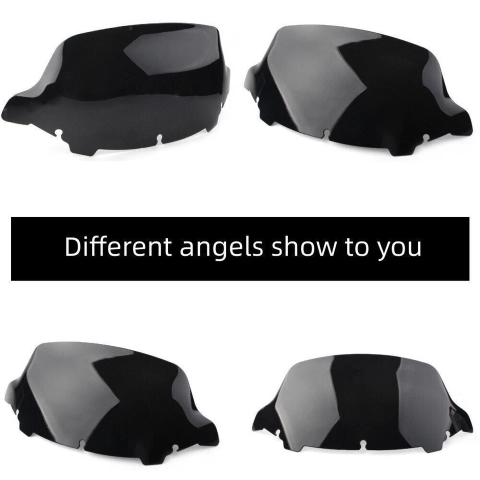 Parabrisas ondulado de 10,5" para Harley Street Electra Glide Touring 2014-up Foto 2 de 4