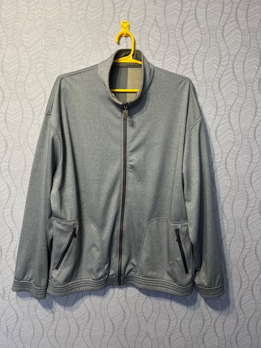 Australian by L'Anpina Vintage Two Sided Mens Gray Track Jacket Italy Made Sz 54 - Imagen 6 de 14