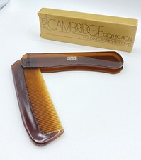 Avon Cambridge Collection Folding Tortoise Comb 1982 Brown