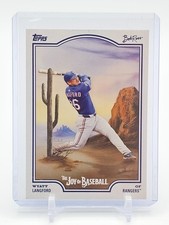 WYATT LANGFORD 2025 TOPPS X BOB ROSS JOY OF BASEBALL #37 RANGERS C Q3735