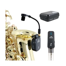 EASTROCK Saxophone Wireless System,Coverage to 130 ft/40 m,2.4 GHz Sax Microp...