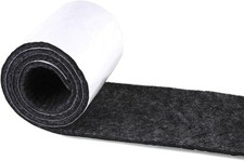 1/5" Thick Adhesive Felt Tape Roll - 3.94x39.4" Heavy Duty Furniture Pads Black
