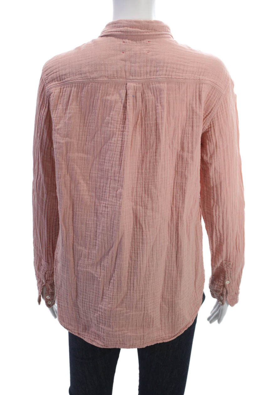 Xirena Women Basic Collared Button-Up Cotton Long… - image 3